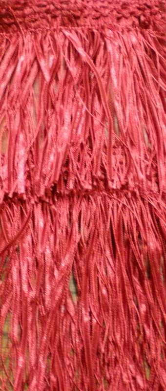 3.Red Fringe Fabric